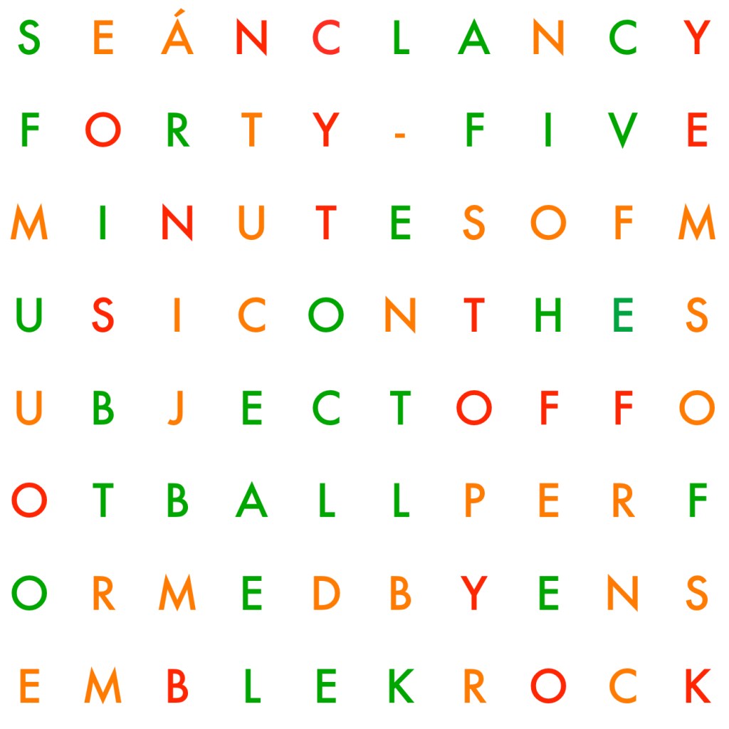 45 Minutes of Music on the Subject of Football is here